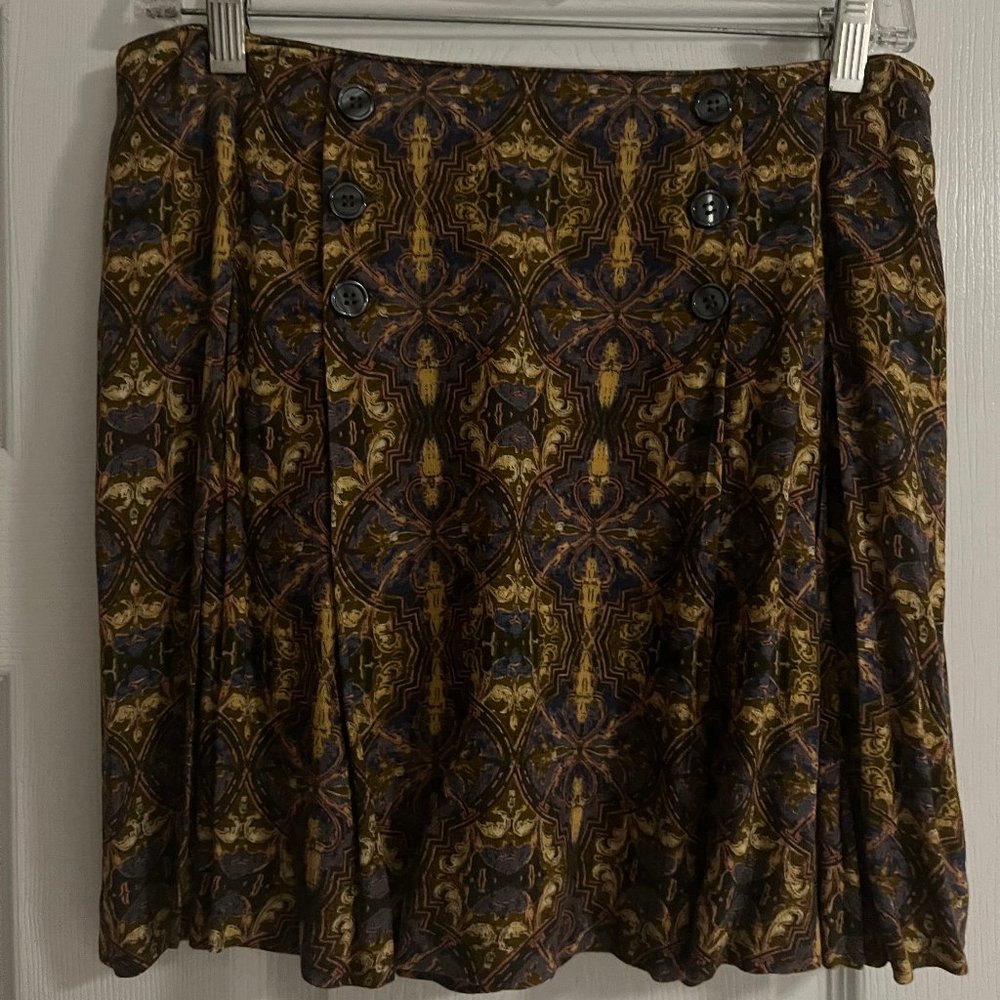 Free People Patterned Mini Skirt